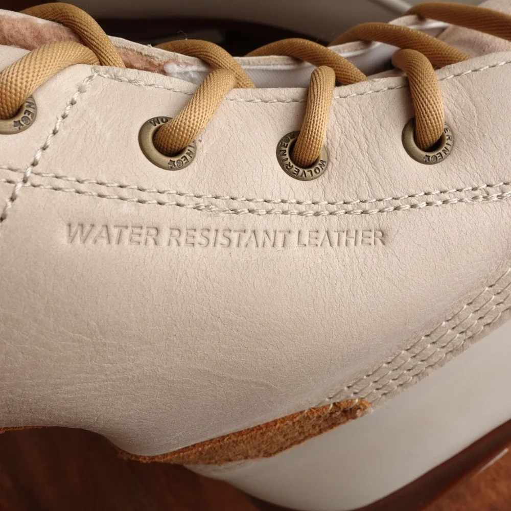 Wolverine Boots WMS SZ 9M Ivory Torrent Duck Water Resistant Leather Rain Chore